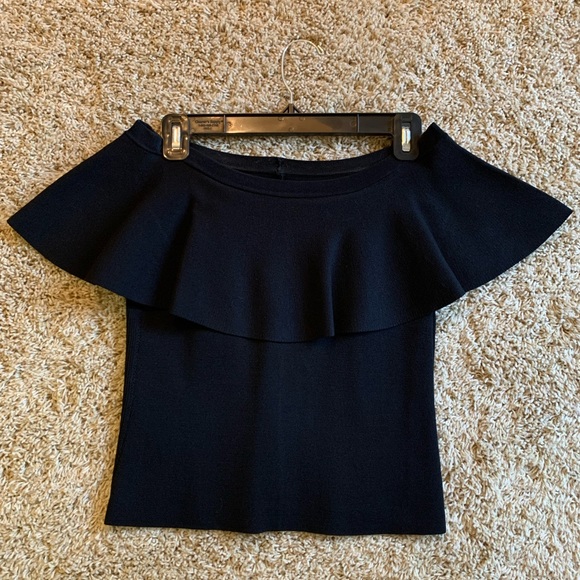 Shoulder Ruffle Top From Eliza J 